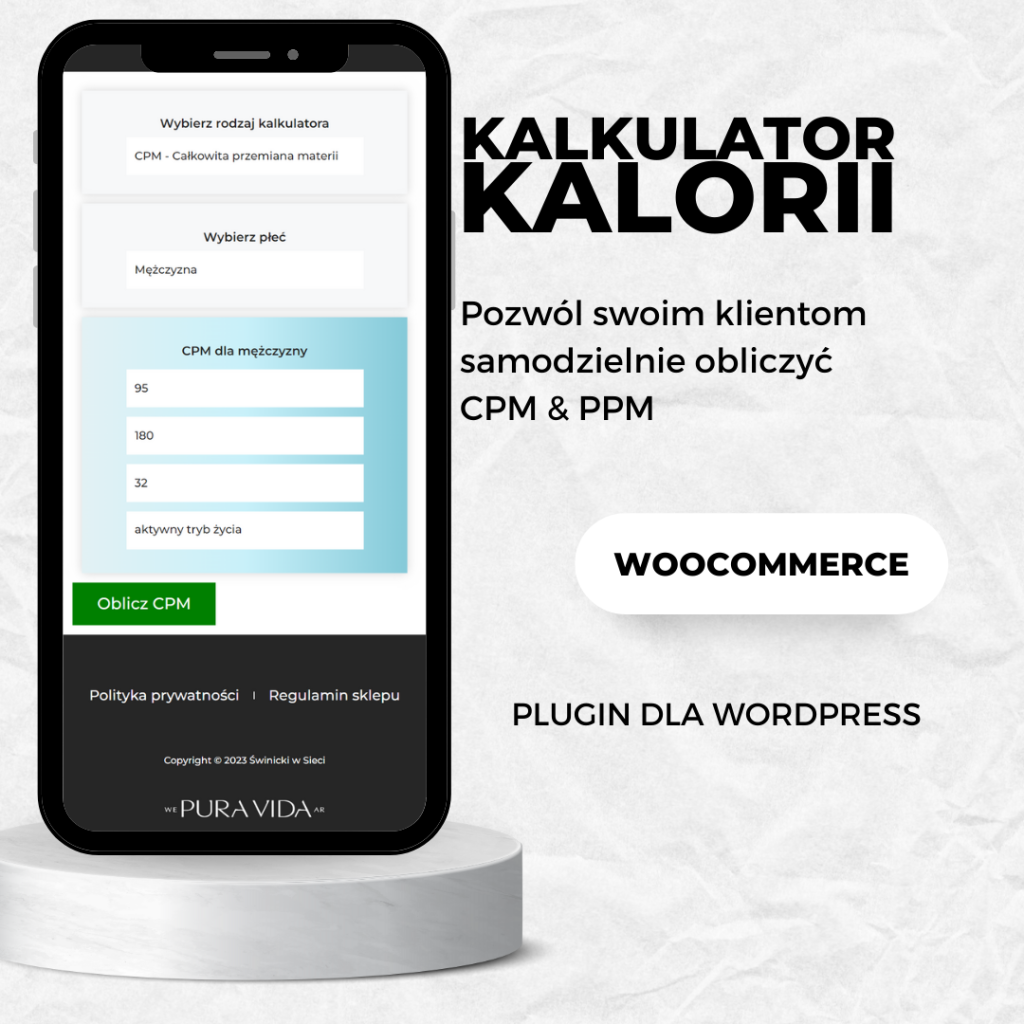 "Kalkulator Kalorii" to innowacyjna wtyczka WordPress stworzona dla trenerów personalnych, dietetyków i blogerów fitness.