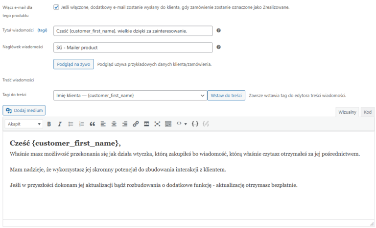 Zdjęcie produktu SG - Mailer Product – 1